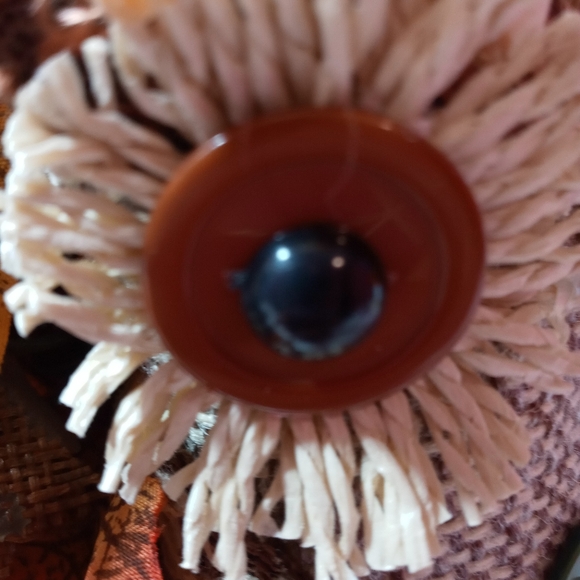 Handcrafted Silk & Burlap Flower Arrangement - Picture 4 of 12